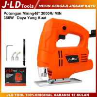 COD - JLD II 380W Gergaji Listrik Jigsaw Mesin Gergaji Jigsaw Kayu Gergaji dengan Kurva Daya Tinggi 