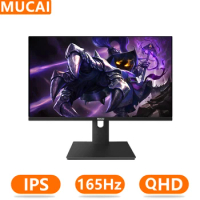 MUCAI 24 Inch Monitor 2K165Hz LCD Display 144Hz PC IPS QHD Desktop Gamer Computer Screen Flat Panel HDMI-compatible/DP/2560*1440