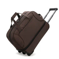 20" Men Business Travel Rolling luggage Bag Cabin Carry on hand luggage Bag Men Oxford Cabin Travel Trolley Bag with wheels