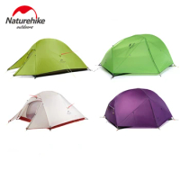 Naturehike-Camping Tent with Free Mat, Cloud Up, Mongar, Star River, Ultralight, Backpacking, Hiking, Travel, 2 Person