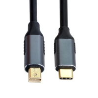 Mini DisplayPort DP Displays Male 4K Monitor Cable for Laptop 1.8m to USB 3.1 Type C USB-C Source
