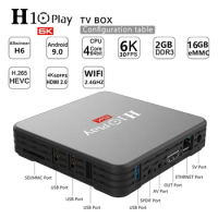 H10 PLAY Smart Android 9.0 TV box H6 Quad-Core 2GB 16GB 4K TV BOX 2.4G WiFi Set Top Box Media Player