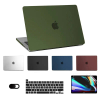 2025 Sarung Laptop Ultra Nipis Berlapis Keras Baru Untuk Macbook Air 13, Sarung Untuk Macbook Pro 14