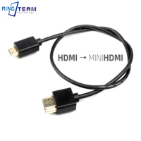 MiNi HDMI Type C Interface 2.0 Suitable for Canon 600D 650D 700D 750D 800D M10 1000D 1300D 1500D 77D 200D 3000D HD Video Cable