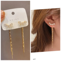 Anting Wanita Fonna Stud Panjang Titanium