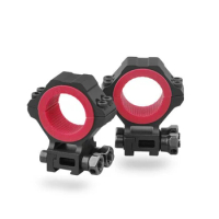 Rifle Scope Rings with Red Gaskets Universal 1inch 25.4 30 34 mm Tube Dia. Applicable Discovery Proudly Developed