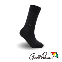 【Arnold Palmer】點點簡約絲光雙紗紳士襪-深灰(紳士襪/男襪/長襪)