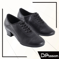D.Passion x 美佳莉舞鞋 5301 黑牛皮 1.5吋(拉丁練習鞋)