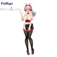 FuRyu BiCute Bunnies SUPER SONICO -Catering Dining Bunny Girl- Ver. 28CM Anime Action Figures Model Collection Toy