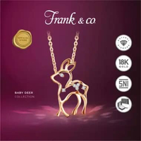 Frank & co. Baby Deer Liontin - Rose Gold