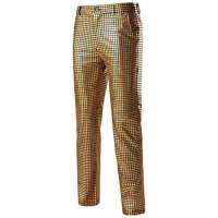 Fashion Shinny Plaid Sequin Glitter Pants For Men Disco Party Dancer Nightclub DJ Stage Performance Trousers Pants Man Clothing