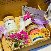 Set nến thơm quà tặng ONATREE, quà valentine, sinh nhật, tặng bạn, người yêu,tặng mẹ ĐỦ TÚI XÁCH và 