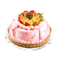 【樂活e棧】生日快樂蛋糕-粉紅華爾滋蛋糕(6吋/顆-預購)