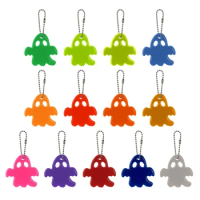 Kids Safety Reflectors Keyrings Ghost Style Reflective Pendant for Backpacks Strollers Bags Wheelchairs Reflective Gear