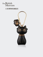 大英博物館安德森貓pu貓咪玩偶包包鑰匙扣掛件掛飾生日禮物女實用