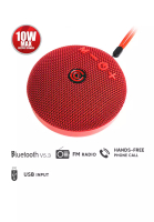SonicGear SonicGear SonicGo 2 Plus Red Bluetooth Portable Speaker with Mic | FM Radio | USB Playback