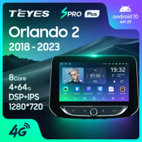 TEYES SPRO Plus For Chevrolet Orlando 2 2018 - 2023 Car Radio Multimedia Video Player Navigation GPS Android 10 No 2din 2 din dvd