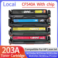 4color 203A CF540A Toner Cartridge Compatible for HP Laserjet Pro M254dw M254 M254nw M281cdw M281fdn M280nw Printer 202A CF500A