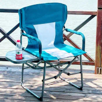 Portable Ultra-Light Oxford Fabric Folding Chair, Camping Chair, Side Table, Nature Hike Beach, Tourist Relax Chair, Outdoor