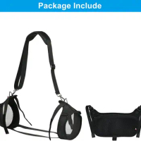 JBL Boombox 3 waterproof portable Bluetooth speaker, shoulder strap side cover travel bag for JBL Boombox 3(Black)