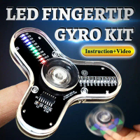 DIY Fidget Top Kit Fingertip Gyros with LED Manufacture Soldering Learning Welding Diy Electronic Ki