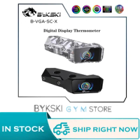 Bykski Horizontal Bridge Module For GPU Block, VGA Cooler Digital Display Thermometer + LCD Screen Monitor, B-VGA-SC-X
