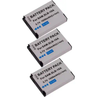 3 Pack Li-ion Battery for Samsung SLB-10A SLB-10 A SLB10A EA-PSLB10A 1050mAh