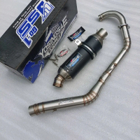 knalpot racing yosingsae full system silincer inet 50/51mm pipa leher roadrace Fu karbu, Fu injeksi 