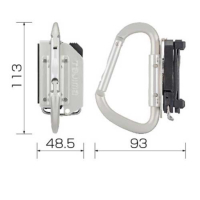 TAJIMA 田島快扣式 鋁製掛勾(C型-L)腰帶 電動工具 手工具 SFKHA-CL