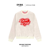 Áo Sweater Unisex Form Regular DVRK Privé Knit Cao Cấp LOVER Local Brand Cho Couple Màu Hồng Đỏ