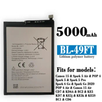 High Quality BL-49FT Replacement Battery For Tecno Camon15 Spark 5 Air KE5 6 KE5j Built-in Mobile Phone Battery