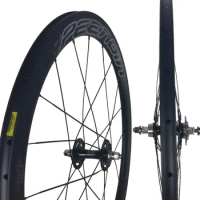 Huge Discounts!Carbon Bicycle Wheelset 700C Light 25X50mm Clincher Track Wheel Bike Single Speed Rim Online Parts Flip-Flop Hub