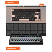 GMK81 RGB Mechanical Keyboard Kit Personalized Keyboard Kit Ultra-Slim Wired Keyboard Mechanical Gaming Keyboard for MAC Windows