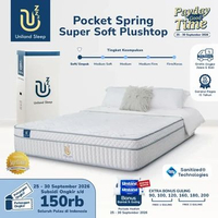 Uniland Sleep Kasur Pocket Spring Super Soft Plushtop 30cm 180 x 200