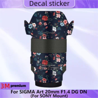 For SIGMA Art 20mm F1.4 DG DN for SONY Mount Lens Sticker Protective Skin Decal Vinyl Wrap Film Anti-Scratch Protector Coat