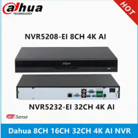 Dahua NVR5208-EI 8ch WizSense NVR &amp; NVR5216-4KS2 16ch &amp; NVR5232-EI 32ch WizSense Network Video Recorder without PoE ports 4K NVR