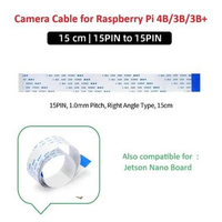 150mm FFC CAMERA CABLE 15-Pin to 15-Pin Length 15cm for Raspberry Pi 4B/3B Jetson Nano etc