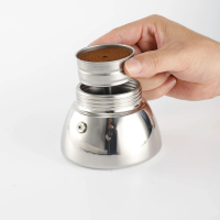 Shike stainless steel moka pot funnel accessories, coffee pot powder container accessories, stainles