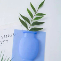 2 Pcs Flower Vase Freezer Mini Sticker Home Decoration Household Creative Fridge