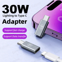 PD 30W Type C Phone Charging Adapter Lightning Female To USB C Male Cable Converter Fast Charge Connector For IPhone 15 iPad