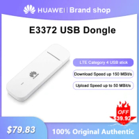 Unlocked HUAWEI E3372 4G LTE Wireless USB Dongle Mobile Broadband 150Mbps Modem 4G WiFi Sim Card Pocket Router Network Adapter