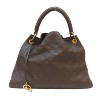 【二手名牌BRAND OFF】LOUIS VUITTON LV 路易威登【激安價】棕色 原花壓紋 牛皮 Artsy 肩背包 M94171