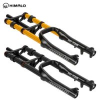 Himalo mountain bike shoulder snow suspension front fork 20-inch damping adjustable ATV fat fork. Bike Fork