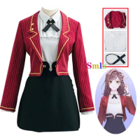 Heroine Cosplay Anime Tears of Themis Costume Girls School Red Uniform Halloween Carnival Party JK C