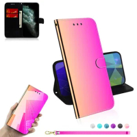 2023 Zenfone9 5G 2022 Luxury Case Bling Sparkle Holographic Gradient Wallet Book Shell for Asus Zenfone 9 Case Zenfone 9Z Phone