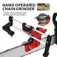 1Pcs Portable Chainsaw Sharpener Bar Mounted Manual Chain Sharpener Chainsaw Saw Woodworking Electric Chainsaw Grinder Tool