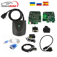 For Honda HDS HIM Diagnostic Tool Newest V3.104.24 No Need Activation With USB to RS232 Cable &amp; Double Board OBD2 Scanner