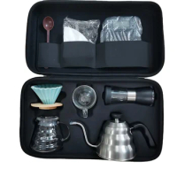 High quality hand brew pour over travel bag coffee tools set coffee gifts sets for traveler
