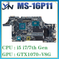 MS-16P11 Notebook Mainboard FOR MSI MS-16P1 VER:1.0 Laptop Motherboard With I7-7th Gen CPU GTX1070-8G GPU 100% TEST OK