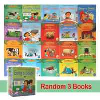 Random 3 Books Set Usborne Story Picture Books Farmyard Tales First Experiences Baby Famous English Mini Book Montessori 15x15CM